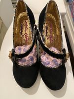 Irregular choice Schuhe Schwarz Grösse 3 mit Katzendekor neu