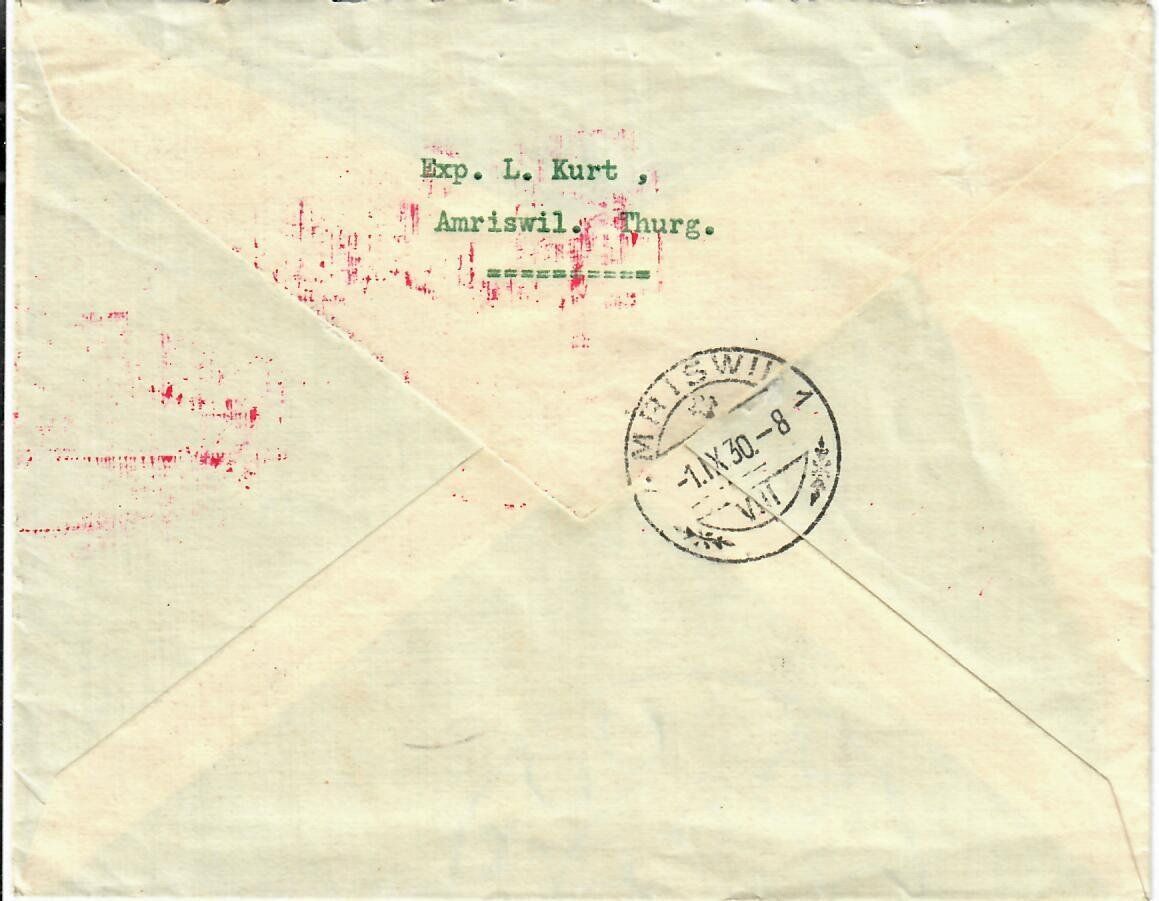 Tutti i francobolli: Flugpost, St.Gallen - Vaduz 1930 – Usato da Hochdorf venduto da Ziegel-16 1