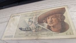 50 Deutsche Mark Banknote 1948 guter Zustand