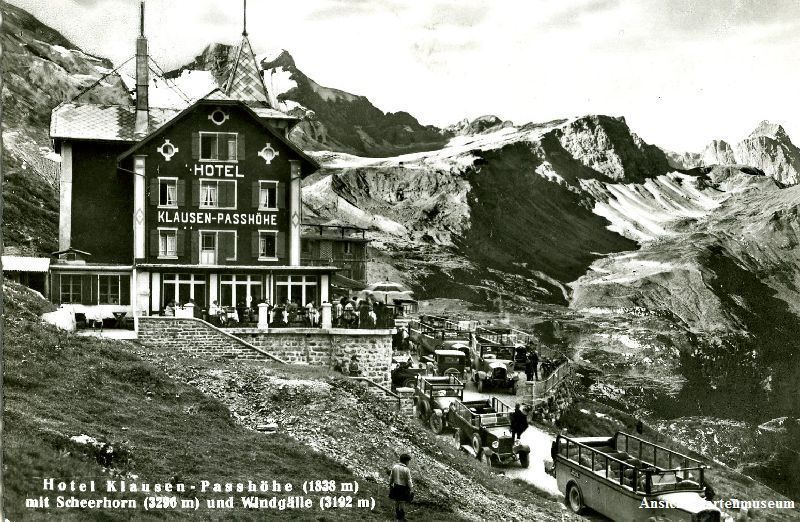Cartoline postali: Klausen Passhöhe - Postauto + 1946 – Usato da Emmenbrücke venduto da teestube