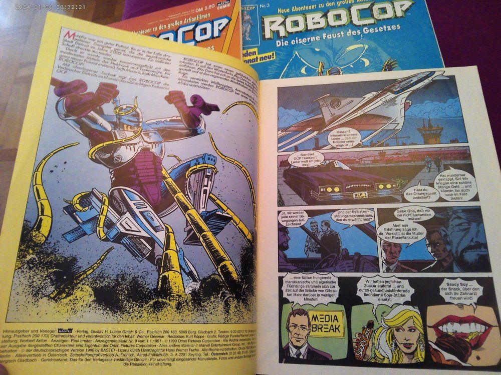 Fumetti: RoboCop Comics Nr. 2, 3, 4 BASTEI COMIC – Usato da Volketswil venduto da nemo2000 2