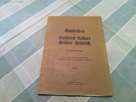 Glattfelden Gottfried Kellers Grüner Heinrich 1911(ZÜRICH)