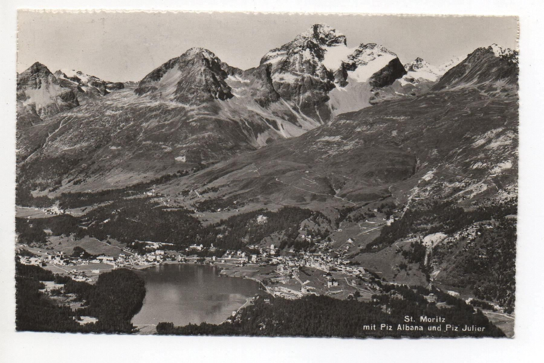Carte Postale Ancienne – Col Du Julier (Italie) : Piz La Valetta Et Piz Julier (2284 M)