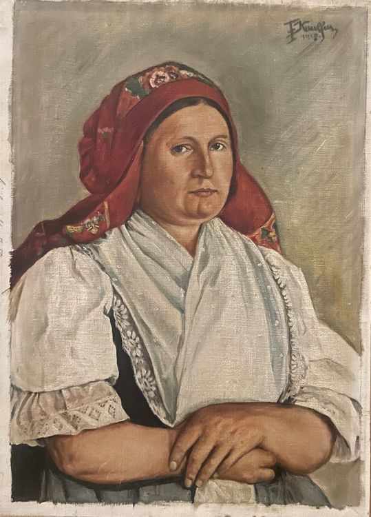 Fritz Kaulfuss (xx) Damen Porträt Gemälde Kaufen auf Ricardo