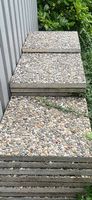 12 m2 Waschbetonplatten Naturkorn