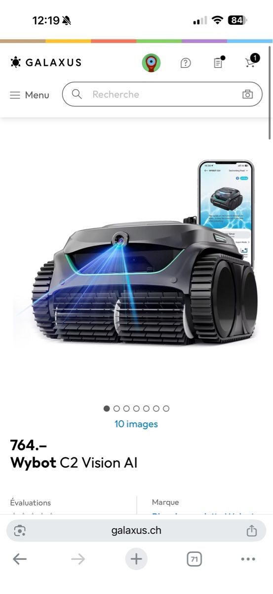 Accessori per Piscine: Robot piscine Wybot C2 Vision AI – Nuovo e nell'imballaggio originale da Lausanne venduto da gio_qwg7 1