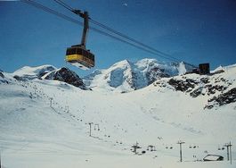 PONTRESINA Sesselbahn, Luftseilbahn Diavolezza, Skifahrer