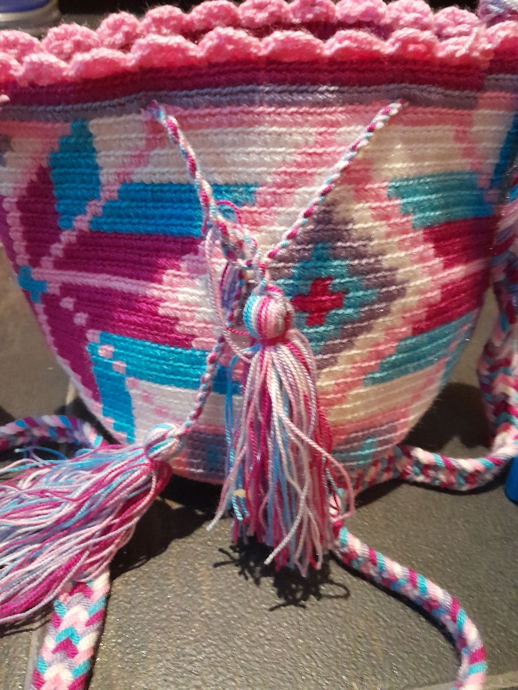 Mochila Wayuu Borse da donna: Handgemachte Wayuu Tasche Unikat – Nuovo (secondo la descrizione) da Näfels venduto da Featherfashion 1