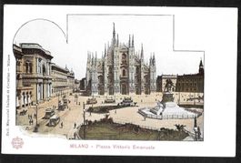 Milano Piazza Vittorio Emanuele mit Trams
