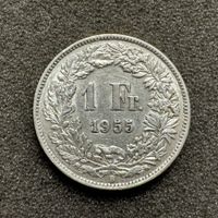 1 Franken Silber 1955 selten 5