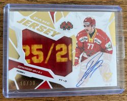 EHC Biel Game Jersey Signature Robin Grossmann 10/30