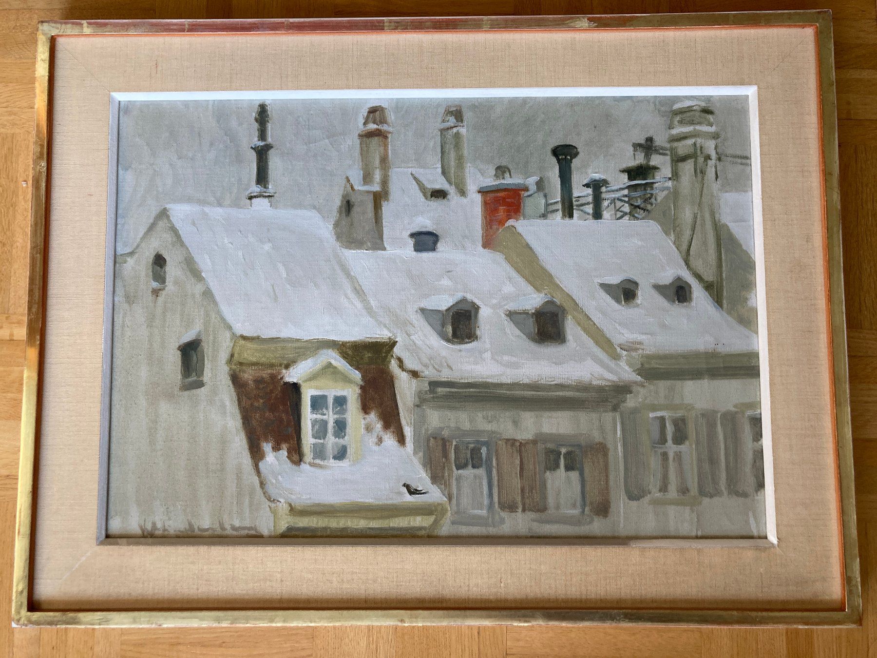 Dipinti: Charles Hindenlang, "leonhardsgraben unter Schnee" – Usato da Basel venduto da ToniM25 1
