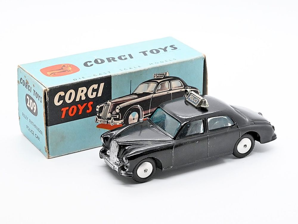 CORGI TOYS No. 209 RILEY PATCHFINDER POLICE CAR ORIGINALBOX (Gebraucht ...