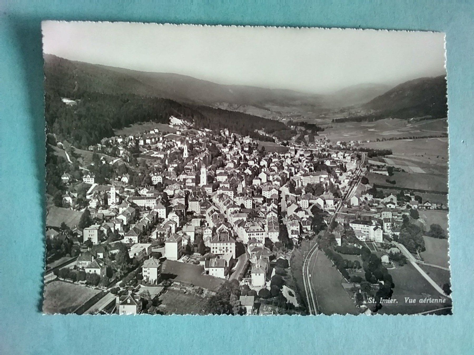 Ansichtskarten: St. Imier Gesamtansicht – Gebraucht aus Appenzell von lama19