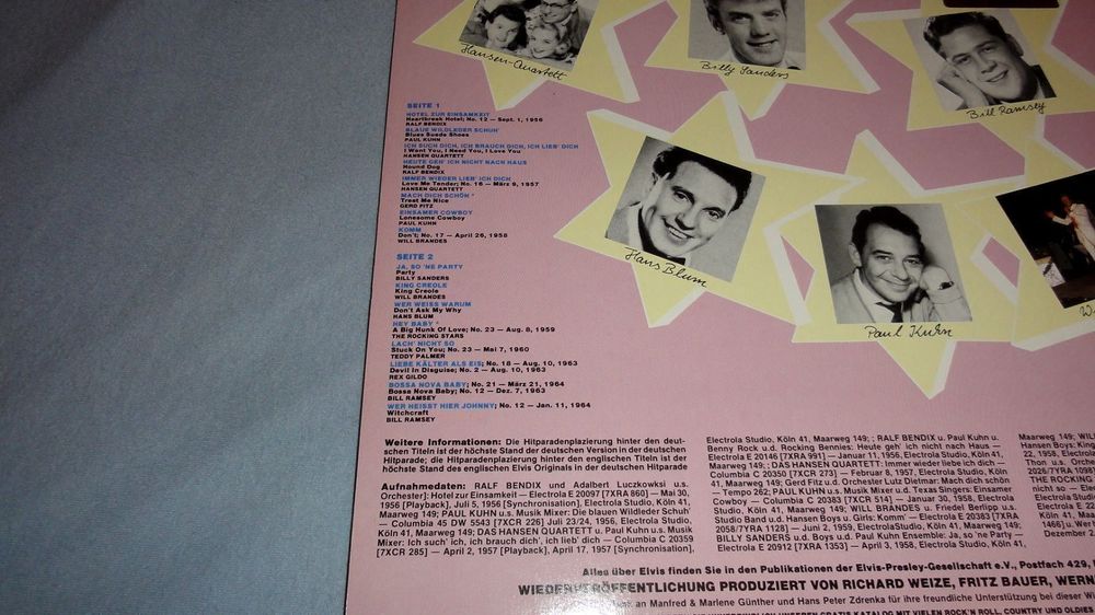 Elvis Presley Hits In Deutsch gesungen (Bear Family selten) Kaufen