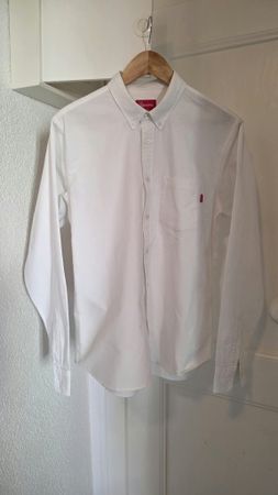 Supreme Oxford Shirt blanche – taille M – authentique