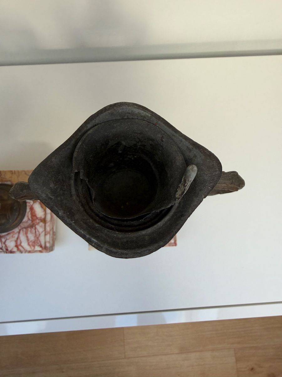Vase & Récipients: Vintage Bronze Vases with Marble Base – D'occasion à Muttenz par c.car 3
