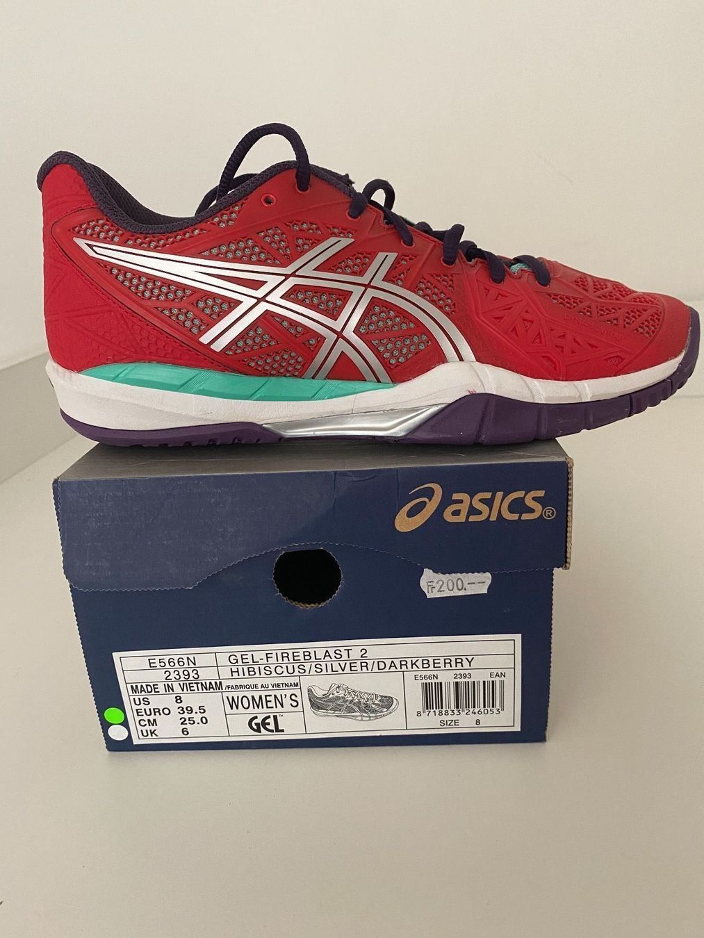 Asics Scarpe da donna: ASICS GEL FIREBLAST 2 Handballschuh 39.5 – Nuovo e nell'imballaggio originale da Luzern venduto da falena01 9