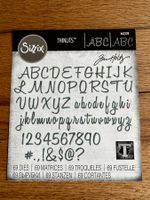 Sizzix Thinlits Die Cutting Set Alphabets & Numbers Scripts