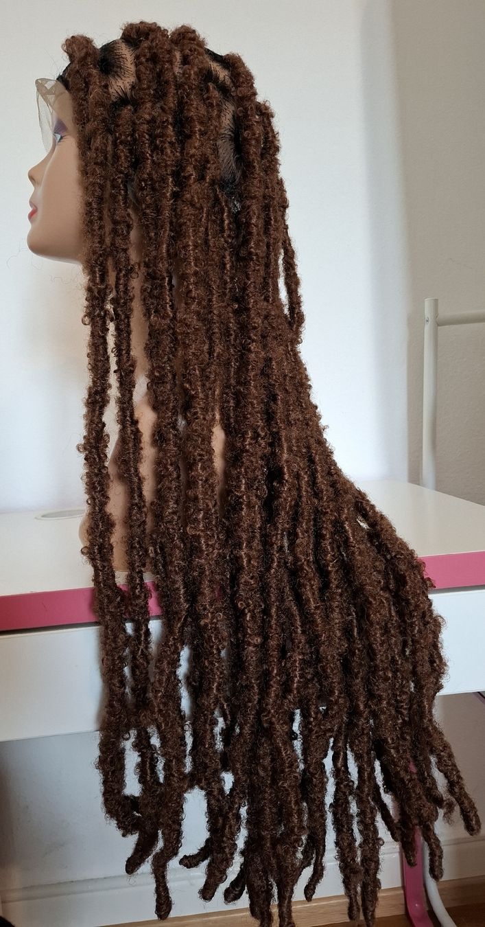Parrucche: Brown Dreadlock Wig | Rasta Style | Handmade | Lace Front – Nuovo (secondo la descrizione) da Lausanne venduto da usa_xd5k 5