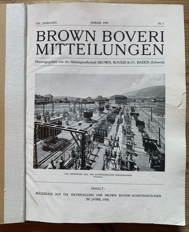 12 alte Bücher Brown Boveri Mitteilungen 5