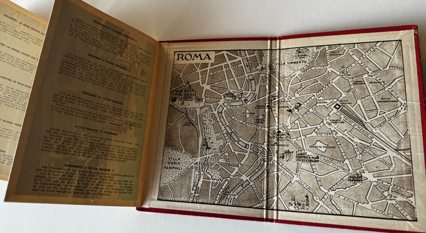 Album: Leporello di Roma, Antik mit Stadtplan – Usato da Zürich venduto da Octopus-275 2