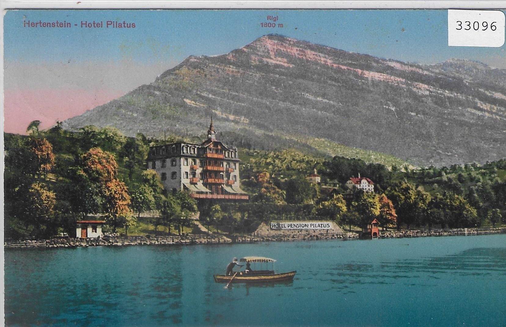 Cartoline postali: Hertenstein - Hotel Pilatus - Litho – Usato da Ettingen venduto da Kartenplanet