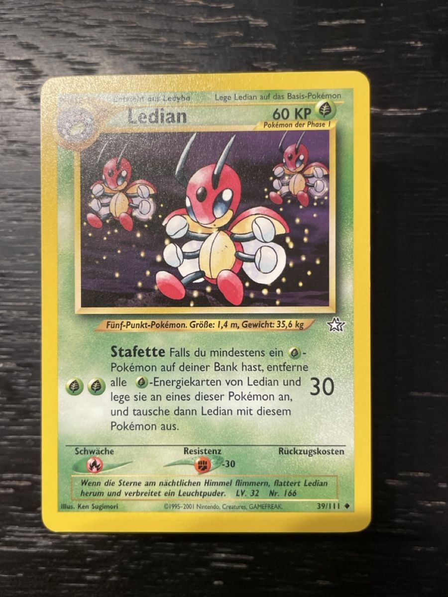 Pokémon Carte collezionabili: Pokemon Ledian 39/111 neo – Usato da Hugelshofen venduto da Suimosa