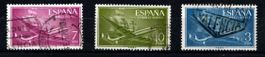 3 timbres ESPAGNE - 1956 - Obl.