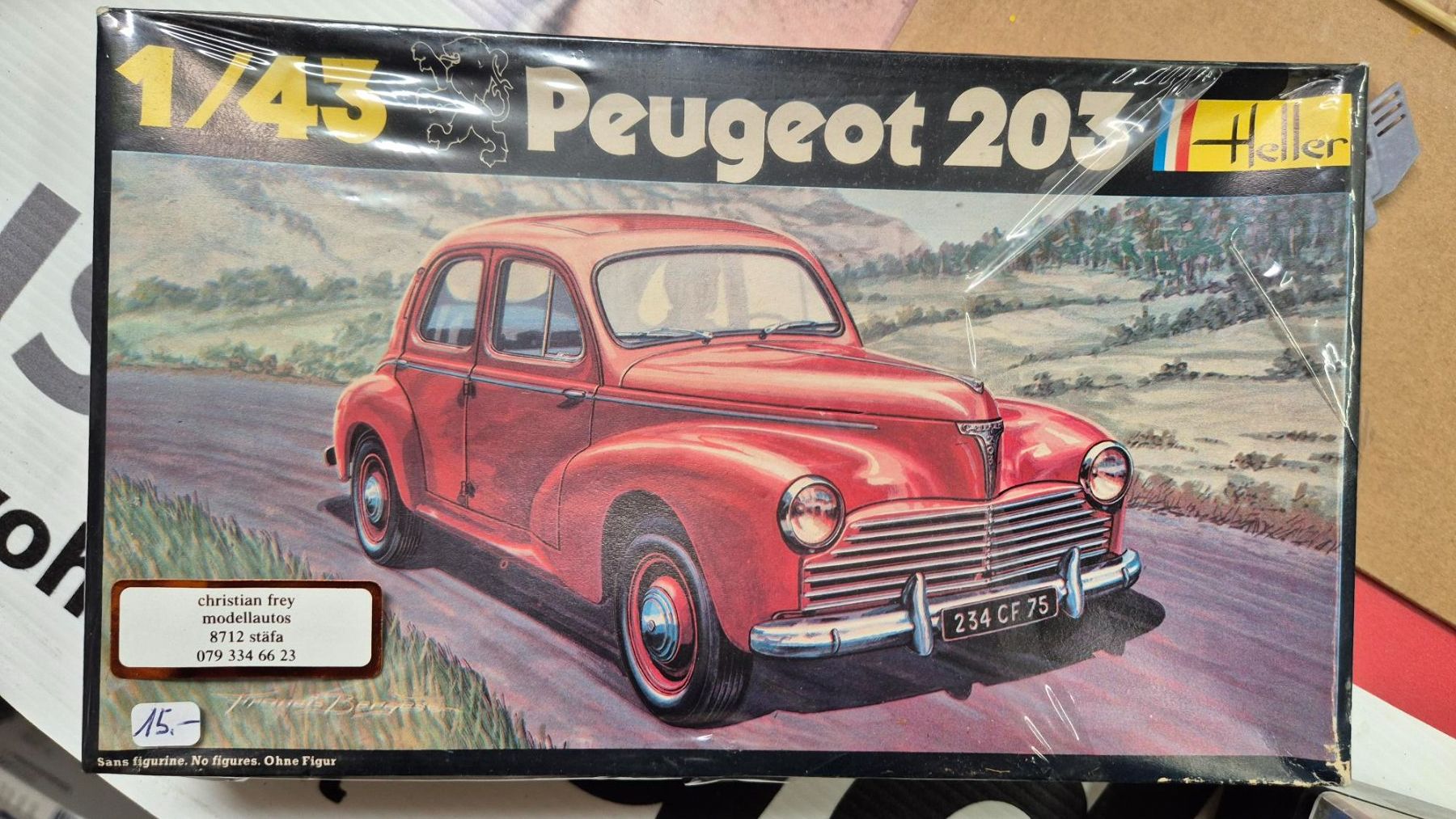 Heller Kit di modellismo & Modellini statici: Peugeot 203 – Nuovo e nell'imballaggio originale da Wettingen venduto da Mmarb