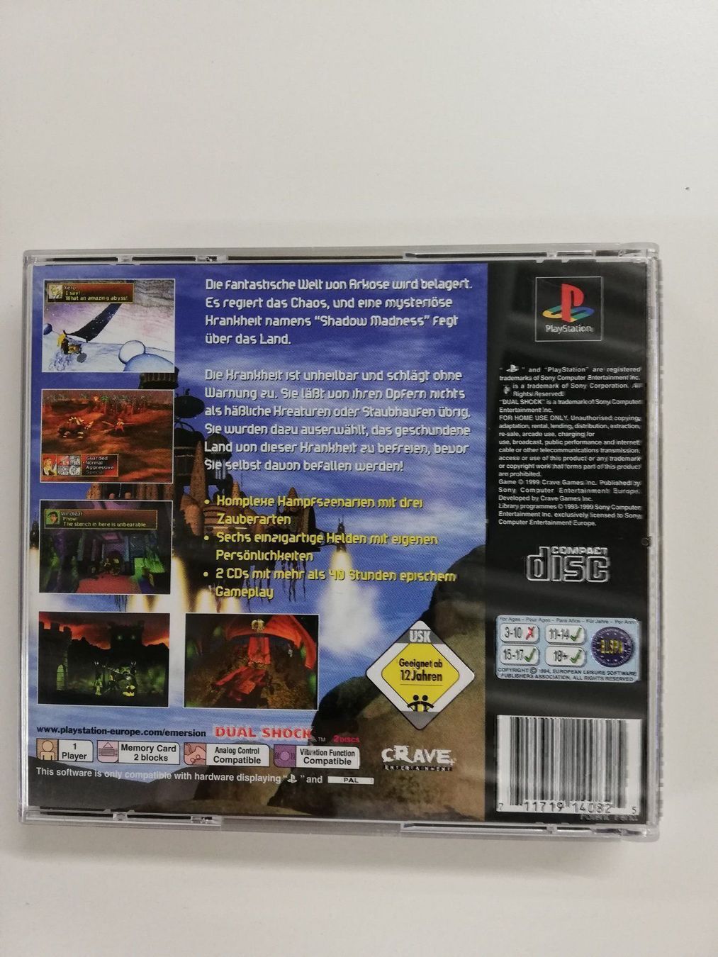 Sony Giochi: Shadow Madness / Sony Playstation 1 PS1 – Usato da St. Gallen venduto da zorro_dc 1