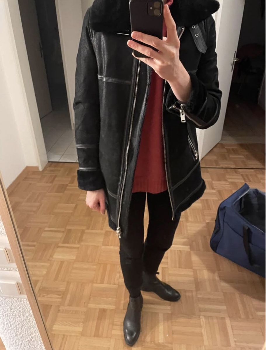 Cappotti: Sherling / leather winter coat XS-S – Nuovo (secondo la descrizione) da Zürich venduto da jir_k6j2 2