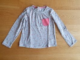 Vertbaudet Shirt langarm mit Sternen Gr. 128