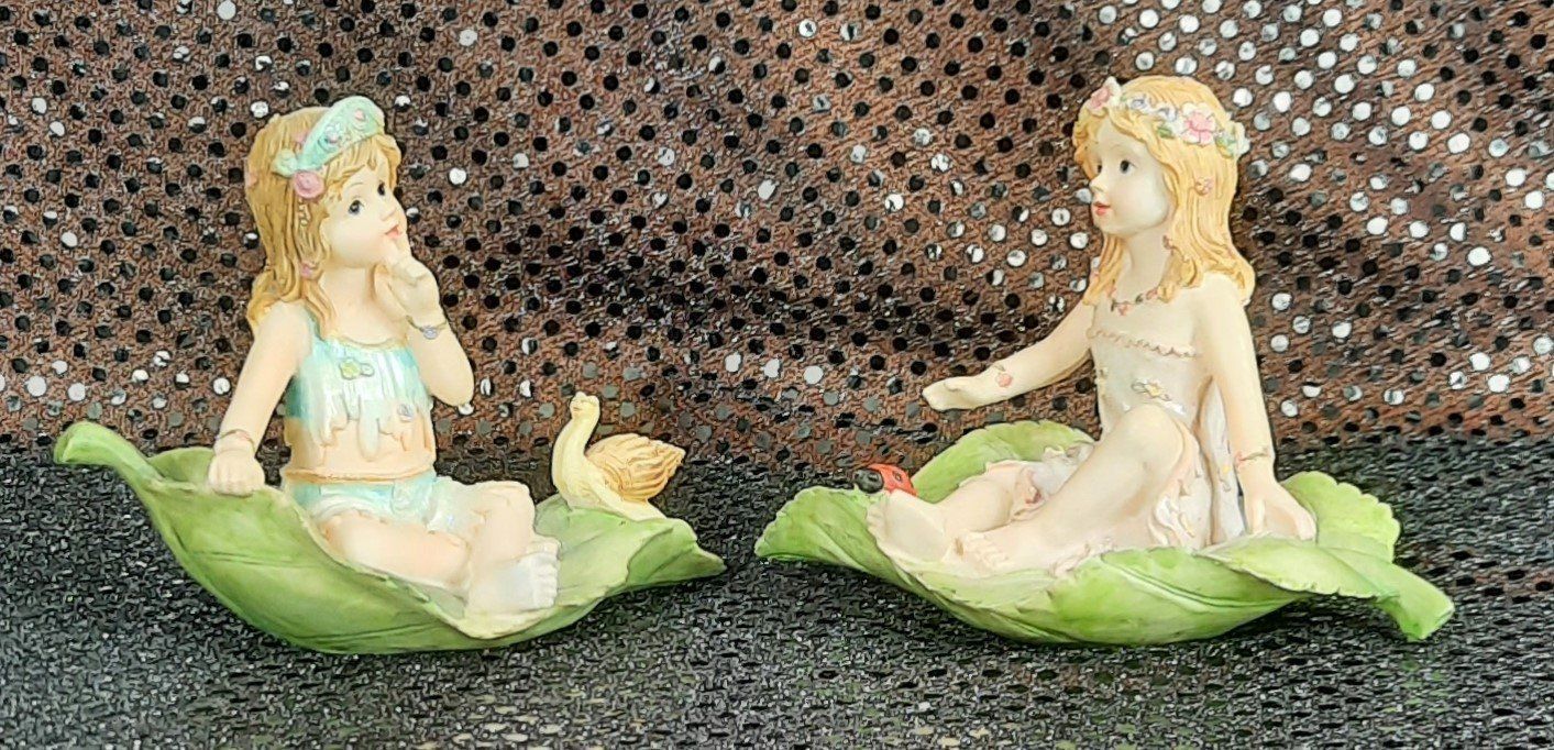 Figuren: Schöne Elf Feenfiguren Auf Blätter – Neu (gemäss Beschreibung) aus Seuzach von VT-Collections2