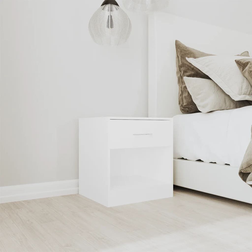 Tables de nuit: vidaXL Nachttisch 2 Stk. mit Schublade Weiß – Neuf avec emballage d'origine à Baar par vidaxl 2