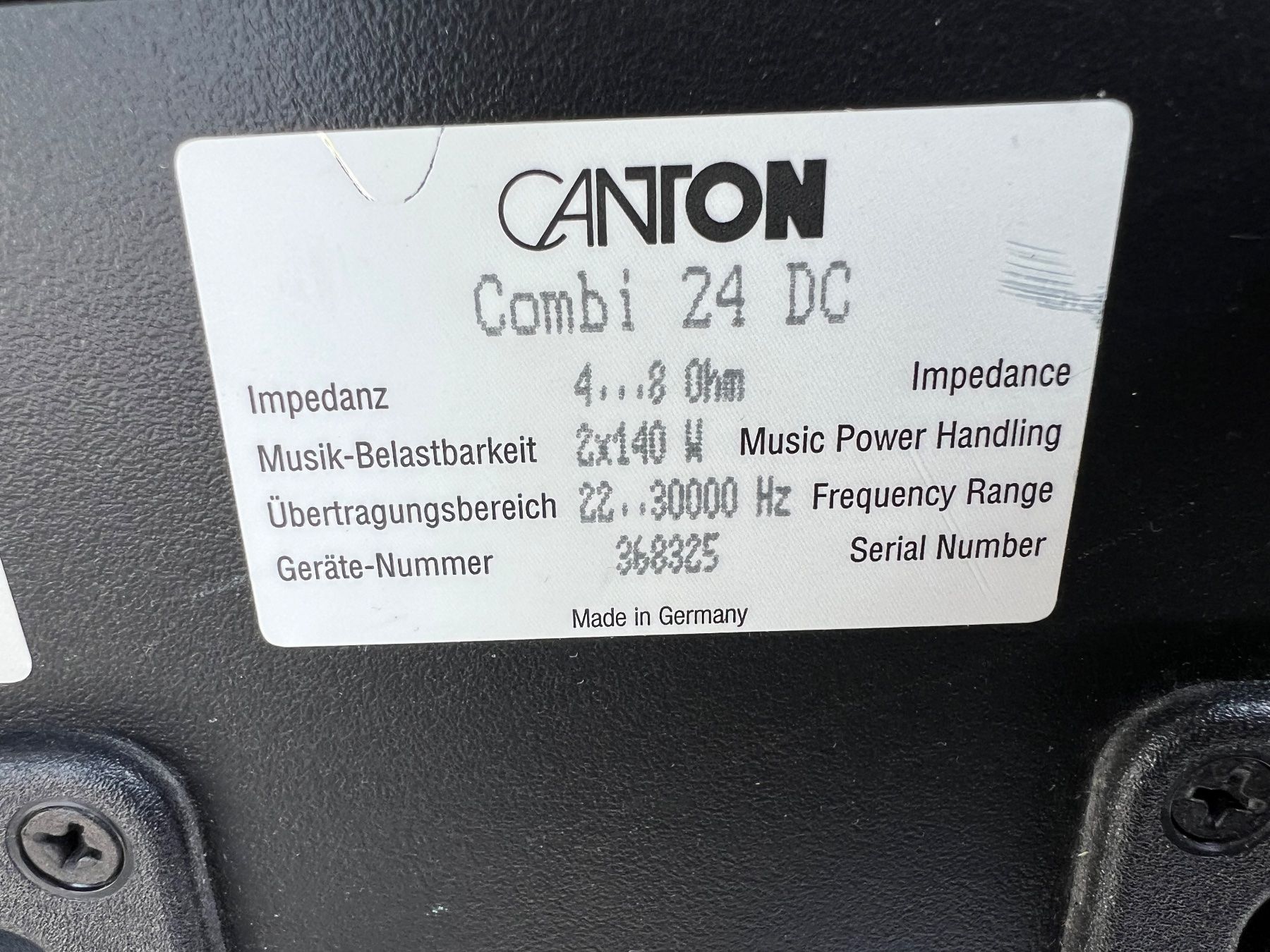 Canton Casse acustiche: Canton Combi 24 DC Subwoofer – Usato da Gebenstorf venduto da Secondtronik 6