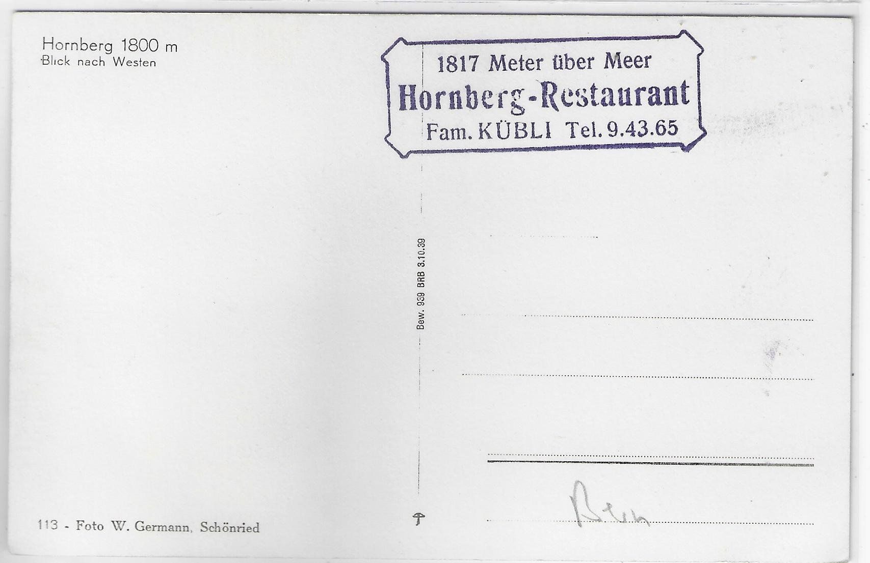 Cartoline postali: Hornberg im Winter en hiver – Usato da Ettingen venduto da Kartenplanet 1
