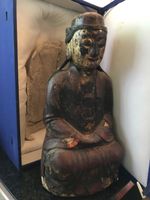 Qing Dynastie Tempelfigur mit Zertifikat
