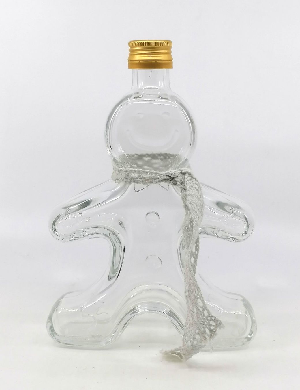 Altro: Glas Flasche Design Männchen 250ml leer – Usato da Reinach BL venduto da fliegenrolli 2