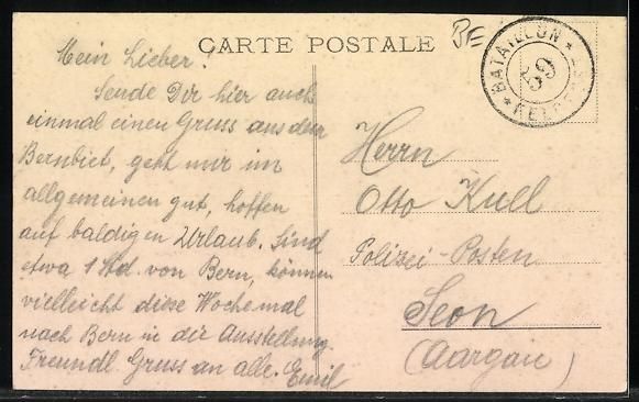 Cartoline postali: Kirchlindach, Wirtschaft Neukomm, Käser – Usato da Berlin venduto da bartko-reher 1