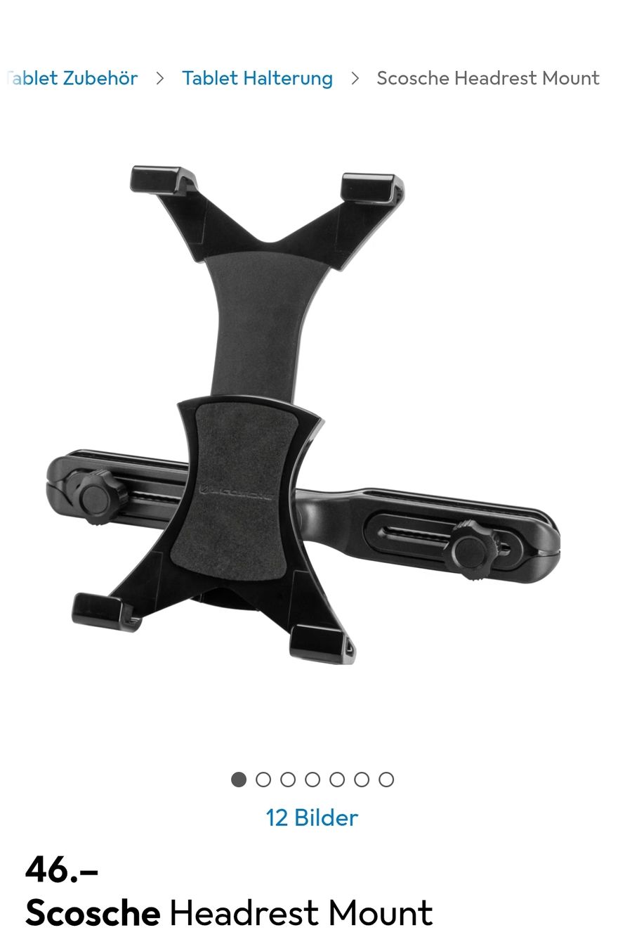 Staffa per monitor: Tablet Halterung Scosche Headrest Mount – Usato da Kriens venduto da Xonox 2