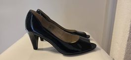 Minozzi Pumps dunkelblau Lackleder