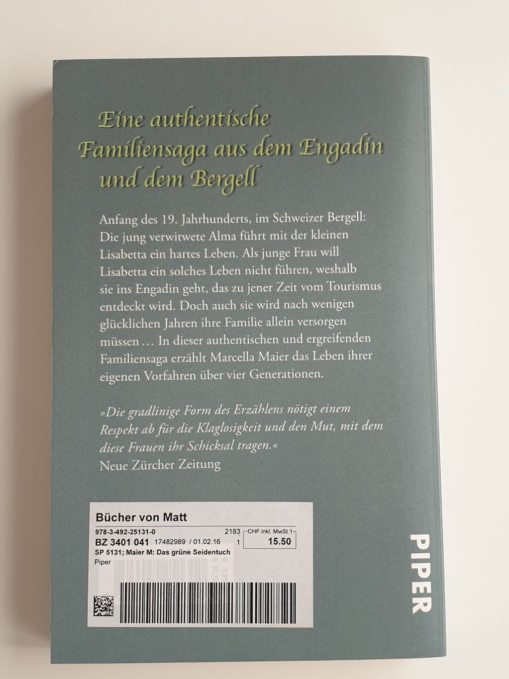 Libri: Das grüne Seidentuch - Marcella Maier Buch – Usato da Zürich venduto da pau_y8mv 1
