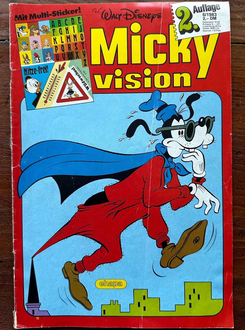 BD: Micky Vision Nr. 6 1983, hunderte Comics eingestellt ab 1.- – D'occasion à Seltisberg par quadartswiss