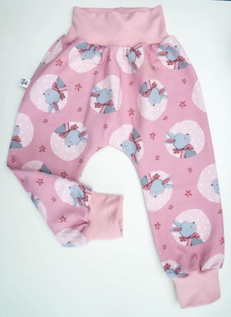 Sweat Pumphose mit Hasen & Herzen - Rosa Gr.86/92 - NEU