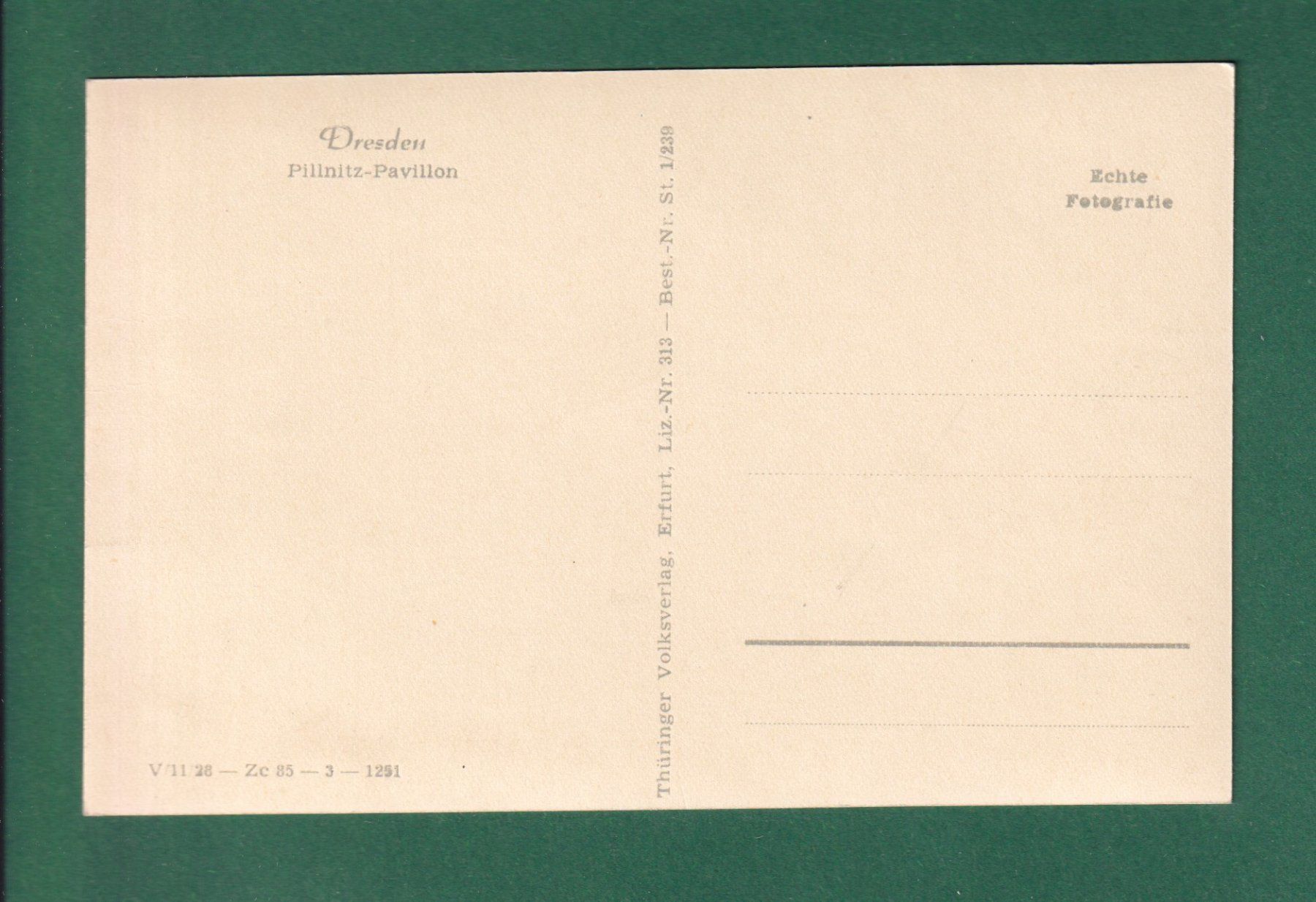 Ansichtskarten: DRESDEN - Pillnitz-Pavillon – Gebraucht aus Pully von nicecards-shop 1