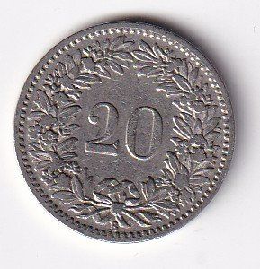 Tutti le monete: Schweiz 20 Rappen 1900 – Usato da Neuchâtel venduto da karlpierrino 1