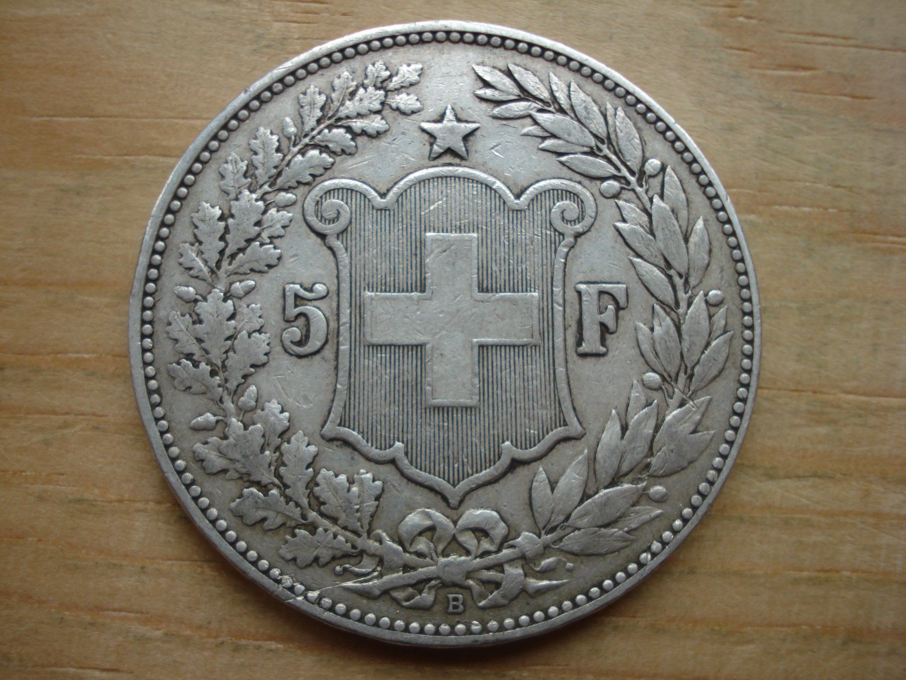 Alle Münzen: (B) 5 Franken 1904 – Gebraucht aus Erlach von Net-Coins 1