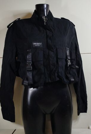 Bershka Jacke, Schwarz, Grösse L, Damen.(em5)