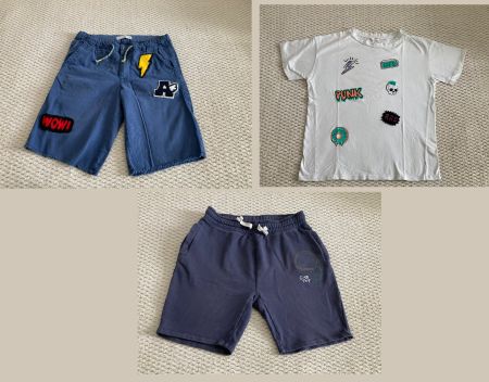 MANGO Set Sommerkleidung, Shorts und T-Shirt, Gr. 154